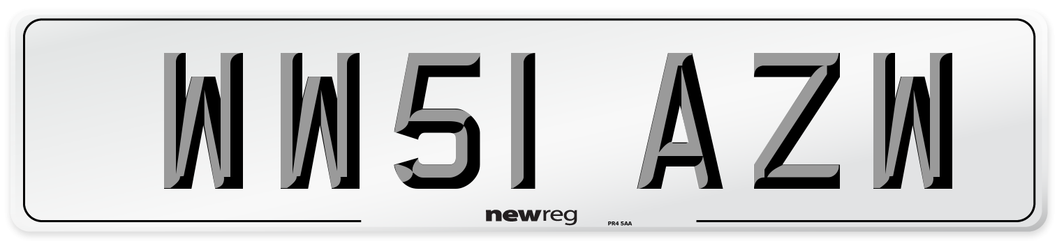 WW51 AZW Number Plate from New Reg
